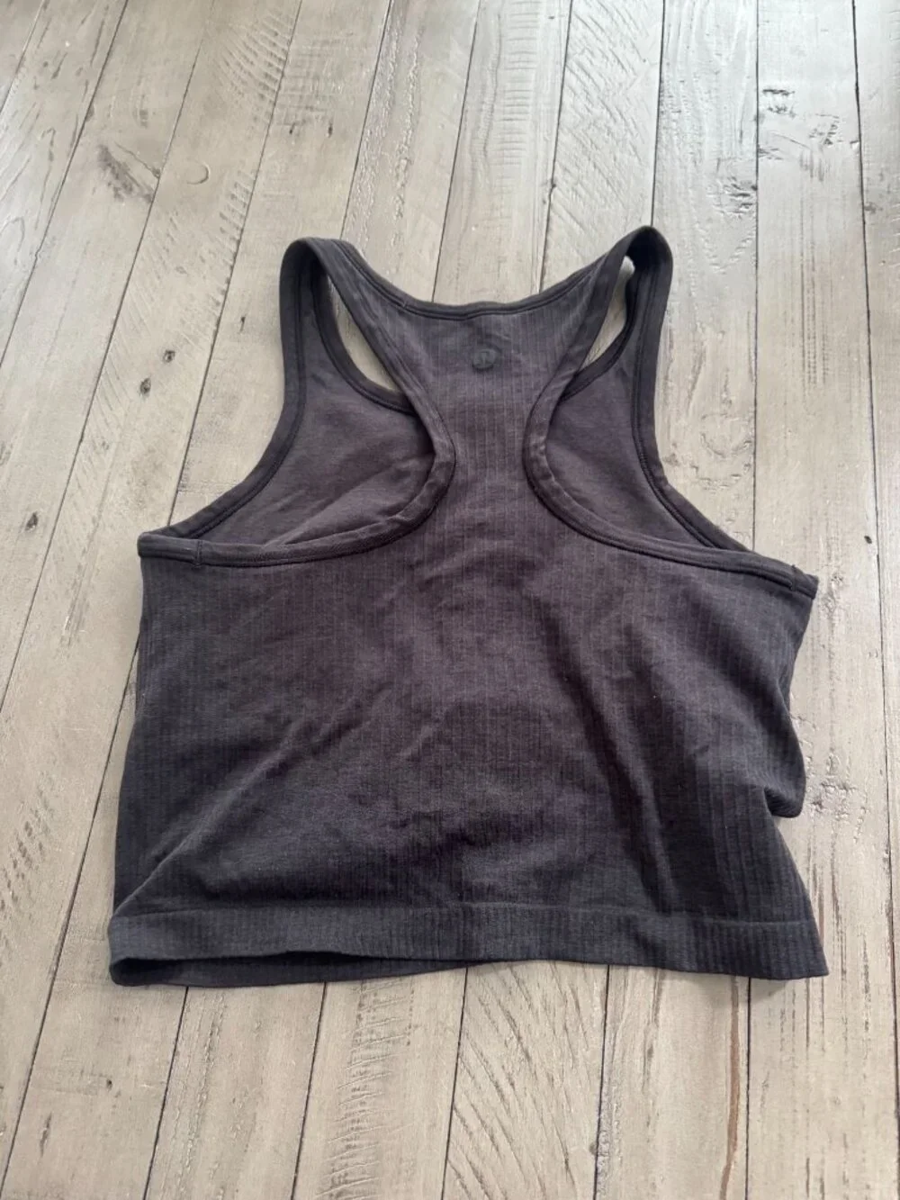 Lululemon Ebb To Street Racerback Crop Tank Black Size 6